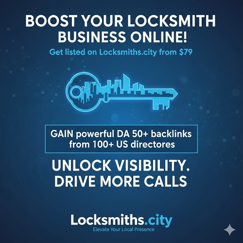 Boost locksmith business online with Locksmiths.city services.